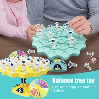 Космическая балансировочная елочная игра, штабелируемая балансировочная елочная игрушка, астронавт, игра, доска для дня рождения для детей G C7T8 blue-onesize