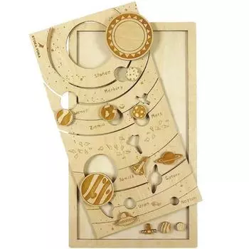 Космическая головоломка Stukapuka Montessori, 1, Лучшая головоломка для малышей в Корее