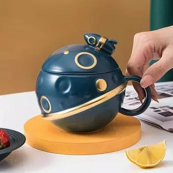 Космическая планета чашка кружка кофе кружки кофейные чашки кружка для чая забавная посуда для напитков кухня столовая бар домашний сад 400ml