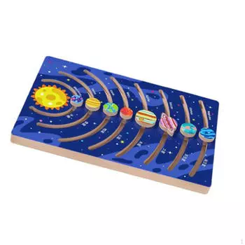 Космические пазлы Планеты, Солнечная система Доска, Образовательная игрушка, Деревянные игрушки, Обучающие планеты