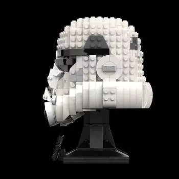 Космические войны Шлемы разрушителей Шлем самурая Строительные блоки Шлемы охотников за головами Коллекция кубиков Игрушка для детей Подарок No figure no stiker