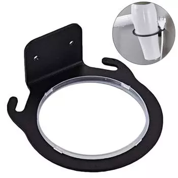 Космический алюминиевый настенный держатель для фена, вешалка для дома, ванной комнаты, полка для хранения фена, органайзер, подвесная стойка 8 см чёрный