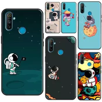 Космический эстетический чехол Spaceman Astronaut для OnePlus 10 Pro 9 Pro 8T 9R Nord2 Чехол для Realme 8i 9i 8 Pro C21 GT Neo 2 Master Realme GT(Neo)