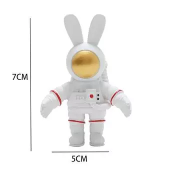 Космический астронавт наклейки на холодильник Длинноухий кролик 3D кукла магнит Магнит украшение для холодильника Po настенный подарок