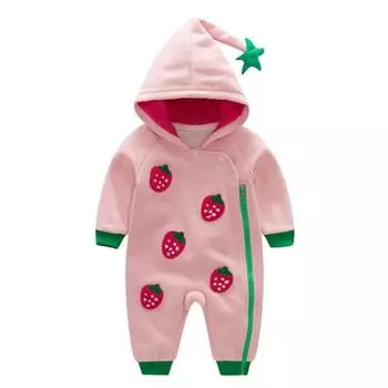 Космический костюм Moms Care Strawberry Point Snap на молнии, размер 09 м, лучшая детская одежда в Корее