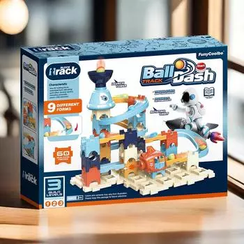 Космический шар орбита строительные блоки игрушка детский слайд пинбол обучающая игрушка подарок 3-6 лет 60PCS