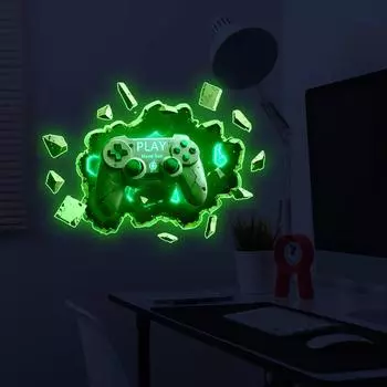 Космическое звездное небо игровая ручка игровая зона видеоигры декор светящийся креативный декоративный светящийся в темноте настенный стикер для гостиной