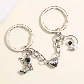 Космонавт, астронавт, пара, брелок, астронавт, магнитная кнопка, брелок, подарок для влюбленных 08 style 1 pair