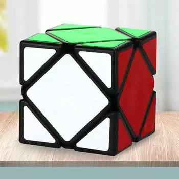 Косой куб, нерегулярный куб-головоломка, скоростной карманный стикер, куб-головоломка, развивающие игрушки для детей чёрный