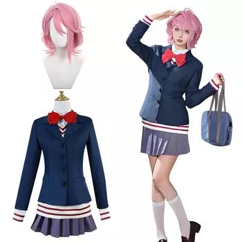 Косплей Айры Ширатори с париком Костюм для косплея Айры Дандадан для взрослых Костюм для культурного фестиваля Костюм для сценической одежды Костюм для косплея Айры Ширатори