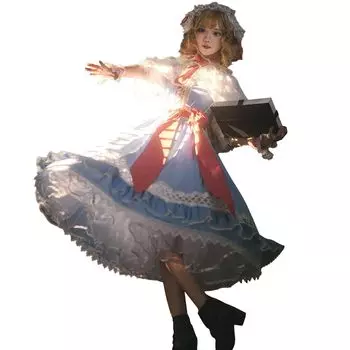 Косплей Алисы Маргатройд Аниме Хэллоуин Кукольный мастер Лолита [milky time] синий