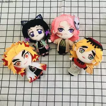 Косплей аниме Demon Slayer Kimetsu no Yaiba Kamado Tanjirou Nezuko Agatsuma Zenitsu Hashibira Inosuke мультяшная кукла плюшевые игрушки B