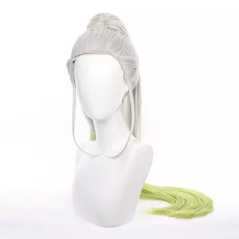 Косплей Демон Кимецу но Верхний Падший Даки Термостойкий Парик Сетка Украшение Для Волос Не Входит В Комплект Парик, Slayer Yaiba, Riku, Принцесса, Парик, Парик, Хэллоуин,