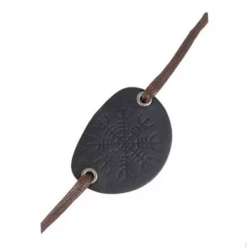 Косплей глазная повязка регулируемая искусственная кожа для взрослых медицинская для Хэллоуина чёрный