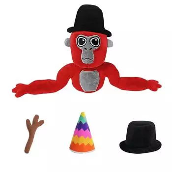 Косплей Горилла Тег Обезьянка Плюшевые игрушки Аниме Фигурка Мягкая плюшевая игрушка Обезьяна Куклы Дети Мальчики Подарки на день рождения Фанаты игр Домашний декор зелёный