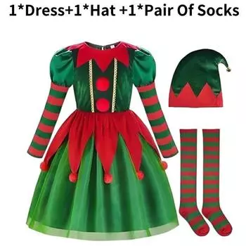 Косплей Клоун Детский Костюм Платье Принцессы Комплект Рождество Хэллоуин Вечеринка Child 110