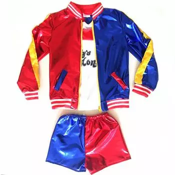 Косплей Костюм Дети Косплей Девушка Каваи Черное Вечернее Платье Костюм Парик Хэллоуин M красный