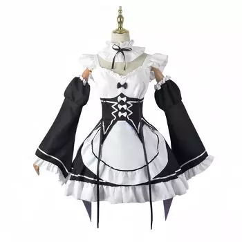 Косплей Костюм Рем Косплей Эмилия Косплей Костюм Нацуки Субару Косплей Рам Косплей Костюм Косплей Жизнь в Другом Косплей Аниме Косплей Событие