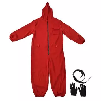 Косплей Костюм Взрослый Уникальный Стильный Комплект Толстовка Штаны Телесериал Одежда для Карнавала Праздник L красный