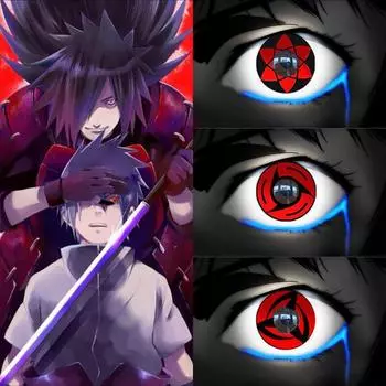 Косплей красные контактные линзы, большие глаза, цветные контакты, красота, зрачок, 2 шт., цветные линзы, глаза, мультяшные контактные линзы для вечеринки