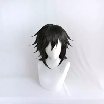 Косплей парик Демон Кимецу но Яиба стиль Гию Томиока маскировка инструмент костюм парик специальный [RinMart] Термостойкий Slayer (с сеткой)