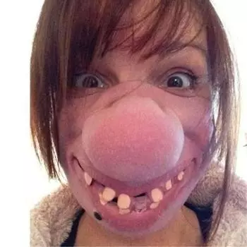 Косплей реквизит трюк шутка игрушка клоун латексная маска клоун игровая маска Хэллоуин маска половина лица B