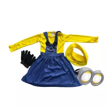 Косплей сценический костюм Чарли Ад Принцесса Ад Косплей сценический костюм Чарли Ад Принцесса Ад S жёлтый