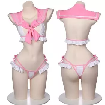 Косплей Сексуальная Матросская Форма Экстремально Эротичная Шаловливая Эротичная Маленькая Грудь Горничная Нижнее Белье Экки Мини Форма Девичья Форма Студенческая Милая Моэ Нижнее Белье
