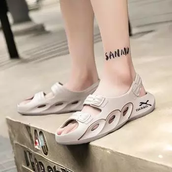 Косплей Шлепанцы Мужские Брендовые Мужские Туфли Gentleshoe Дизайнерские Роскошные Брендовые Сабо 2024 Для Мужчин Летние Сандалии Luxo 2024 Мужские Теннисные 39 чёрный