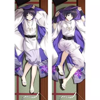 Косплей Странник Dakimakura Genshin ударная наволочка обнимающая подушка для тела наволочка отаку скарамуш домашнее постельное белье деко 120x40cm Pillowcase