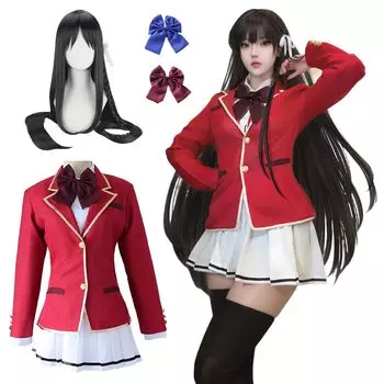 Косплей Сузуне Хорикита с High School Welcome to the Classroom of Ability Supreme Cosplay Adult Cultural Event Stage Парик для косплея Хорикита Сузуне