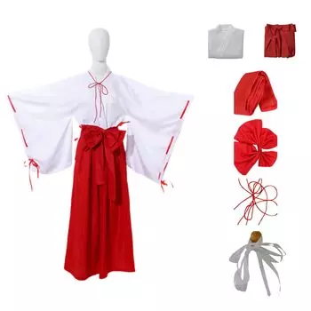 Косплей святыни Аниме Косплей святыни Японская одежда Костюм Свободный Рождественский Хэллоуин Культурный Фестиваль Школьный Фестиваль Костюм Взрослый