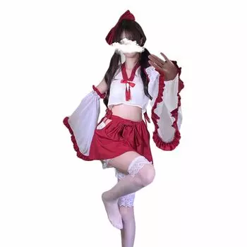 Косплей святыни, одежда святыни, косплей, сексуальный, непослушный, милый, Хэллоуин, рождественский костюм для свидания, любовника, годовщины, рождественский костюм для косплея розовый
