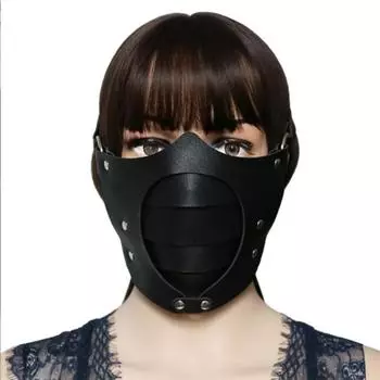 Косплей в стиле панк, простая индивидуальная многослойная кожаная регулируемая маска, вечерние маскарадные мужские и женские декоративные маски, маска для глаз белый