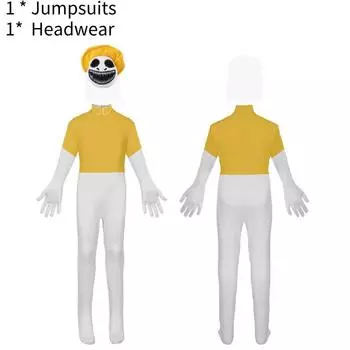 Косплей Zoonomaly Костюмы Наряд для сценического выступления Детский размер Полиэстер Yellow,120