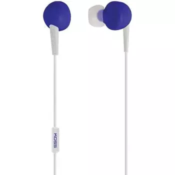 Koss 181040 keb6i inner ear earphones with microphone (blue) [item]