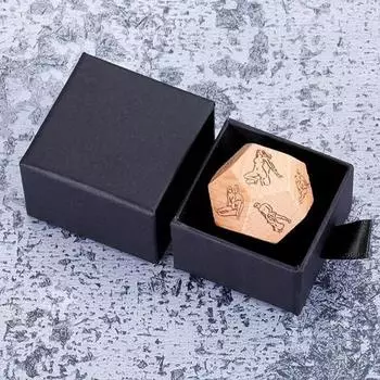 Кости для свидания и ночи оживят вашу личную жизнь с помощью 18 захватывающих поз йоги. Универсальный деревянный реквизит для йоги. Подарок на годовщину.