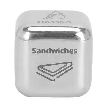 Кости для ужина из нержавеющей стали, маленькие кубики для принятия решений о еде, решатель на День святого Валентина, годовщину свадьбы