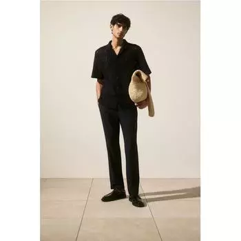 КОСТЮМНЫЕ БРЮКИ HM REGULAR FIT ЧЕРНЫЕ