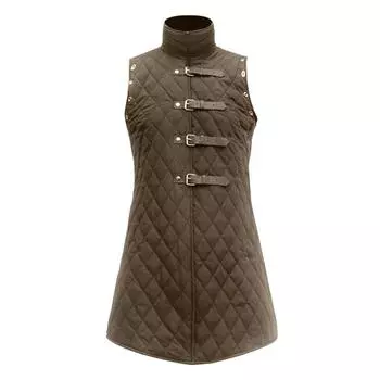 Костюм Aketon Armor Vest Coat Средневековый наряд без рукавов Larp Knight Hunter Outfit для взрослых мужчин S чёрный