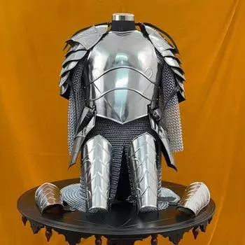 Костюм эльфийской королевы в стальных доспехах, средневековый фэнтезийный костюм воина, боевые доспехи для косплея в стиле LARP для женщин