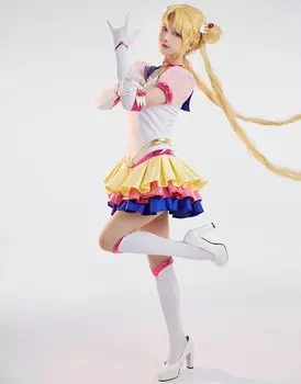 Костюм Аниме Красивая Девушка Воин Косплей Костюм Униформа Набор Крутой [Miccostumes] Женский (L)