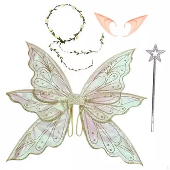 Костюм бабочки-феи с крыльями для праздничных ролевых игр