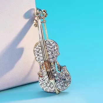 Костюм Брошь Женский Корсаж Кардиган Шаль Пряжка Корейская Мода Темперамент Скрипка Булавка