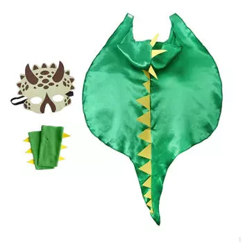 Костюм динозавра, фантазийный креативный плащ, одежда со шляпой, наряд для «кошелек или угощения»