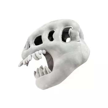 Костюм Динозавра Скелета Детский Взрослый Костюм Костюмный Реквизит Маска Головной убор Плюш One Size