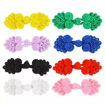 Костюм DIY застежки ленты пуговицы чонсам для костюма Тан Pankou ручной работы китайский узел лягушка бежевый