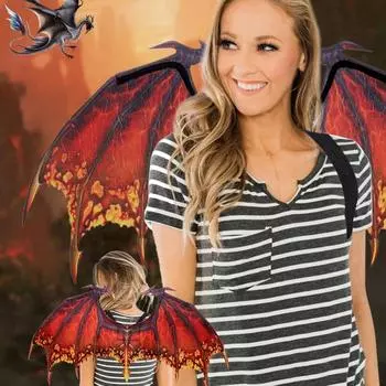 Костюм для Хэллоуина, танцевальный реквизит, нетканые крылья дракона для взрослых