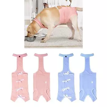 Костюм для хирургического восстановления собак для самок и самцов, стерилизация ран живота или кожных заболеваний, дышащий для домашних животных после стерилизации BL серебряный