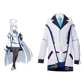 Костюм для косплея Bruaka Raw Salt Noah Uniform Cosplay, комплект из 7 предметов, синий архив, боевая форма для косплея Raw Salt Noah, Bruaka Cosplay Noah Uniform High белый